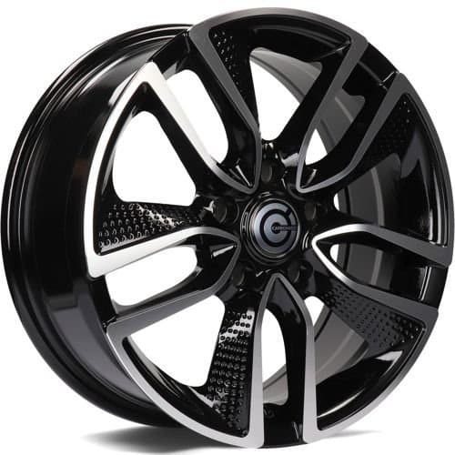 Carbonado Force Black Front Polished R16 6.5J 5x114.3 ET40 - nuotrauka 1