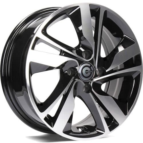 Carbonado Sunshine Black Front Polished R15 6J 4x100 ET35 - nuotrauka 1