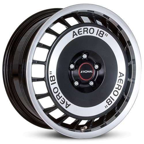 Ronal R50 Schwarz-Frontkopiert R18 8J 5x100 ET35 - nuotrauka 1
