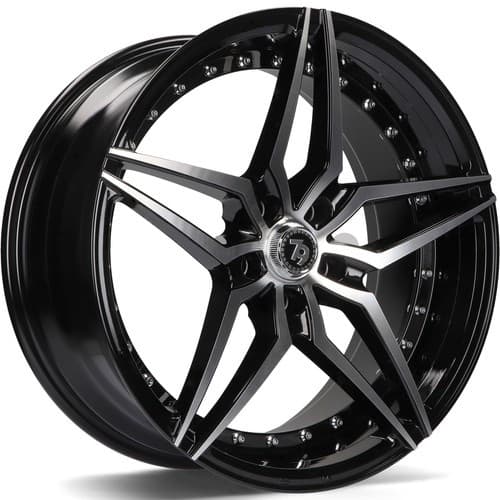 seventy9 SV-AR Black Front Polished R19 9.5J 5x120 ET35 - nuotrauka 1