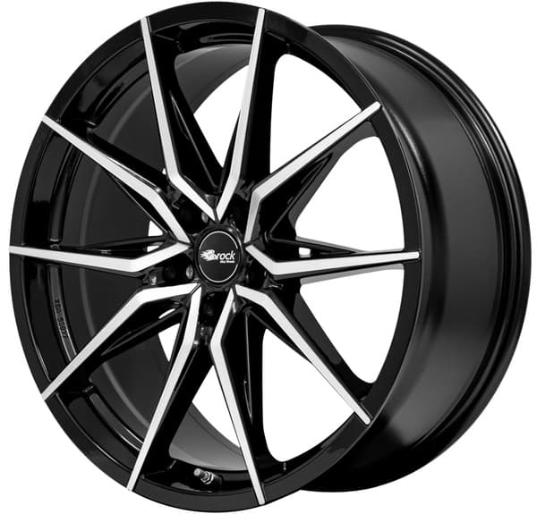 Brock B42 Schwarz Front-Poliert R18 8J 5x112 ET30 - nuotrauka 1