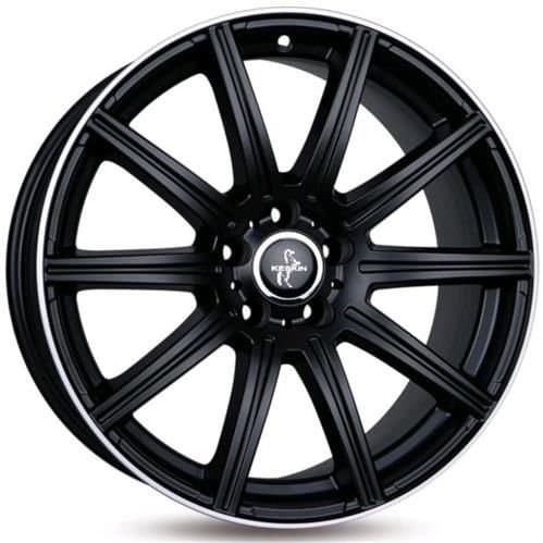 Keskin Tuning KT16 Matt Black Lip Polish R19 8.5J 5x112 ET30 - nuotrauka 1