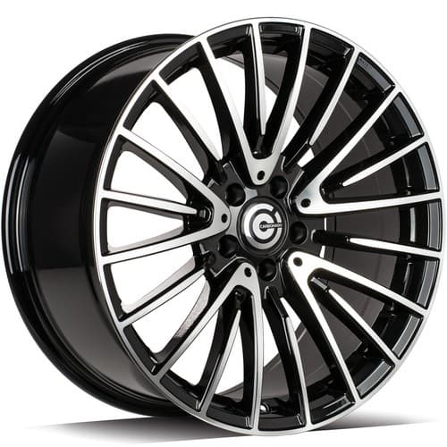 Carbonado Inex Black Front Polished R18 8.5J 5x112 ET35 - nuotrauka 1