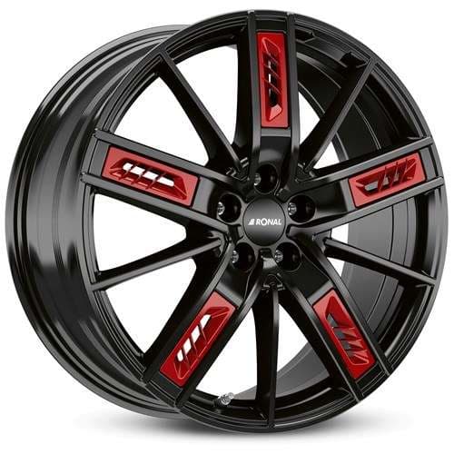 Ronal R67 Jetblack R18 8J 5x112 ET50 - nuotrauka 1