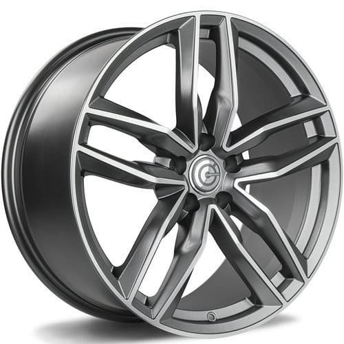 Carbonado Style Matt Anthracite Front Polished R17 7.5J 5x112 ET35 - nuotrauka 1