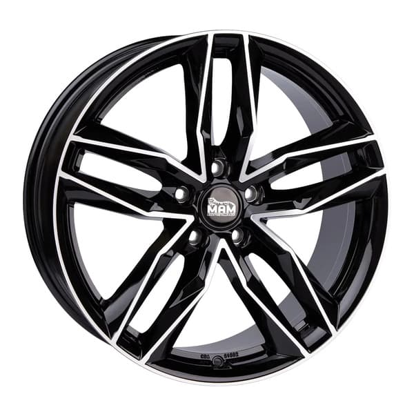 MAM RS3 Black Front Polish R20 8.5J 5x112 ET30 - nuotrauka 1