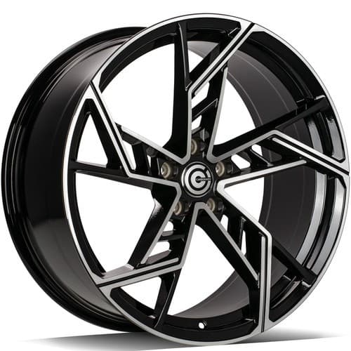 Carbonado Evil Black Front Polished R19 8.5J 5x112 ET30 - nuotrauka 1