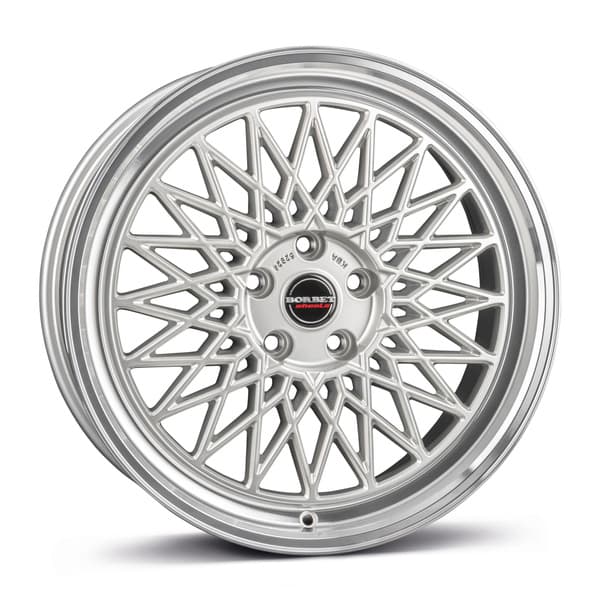 Borbet B Silver Rim Polished R17 8J 5x112 ET45 - nuotrauka 1