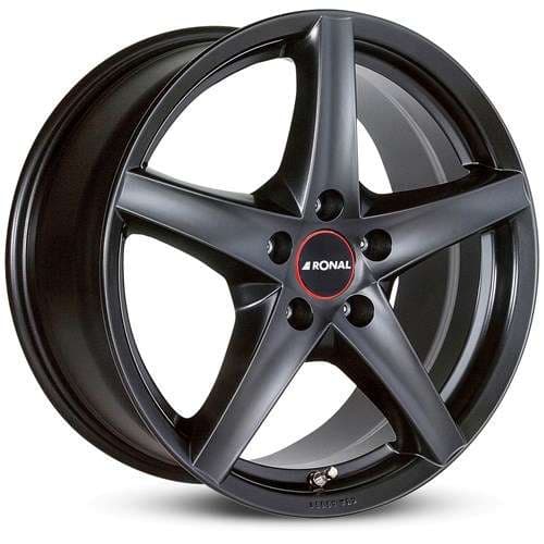Ronal R41 Mattschwarz R15 6.5J 5x112 ET45 - nuotrauka 1
