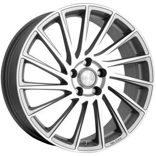 Brock B39 Ferric Grey Voll-Poliert R17 7J 5x108 ET45 - nuotrauka 1