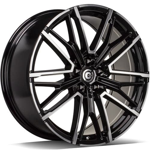 Carbonado Shade Black Front Polished R19 9J 5x120 ET35 - nuotrauka 1