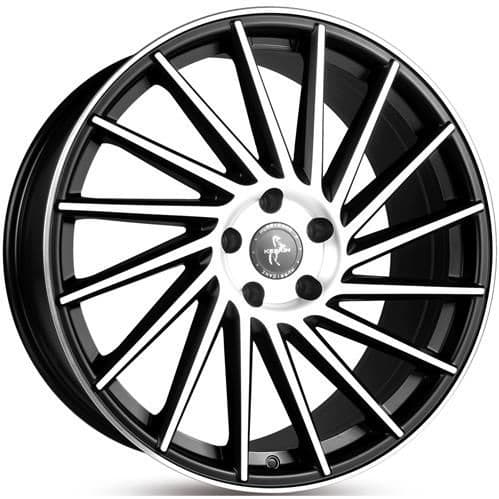 Keskin Tuning KT17 Matt Black Front Polished R21 9.5J 5x120 ET38 - nuotrauka 1