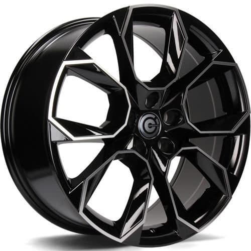 Carbonado Beast Black Front Polished R17 7J 5x112 ET43 - nuotrauka 1