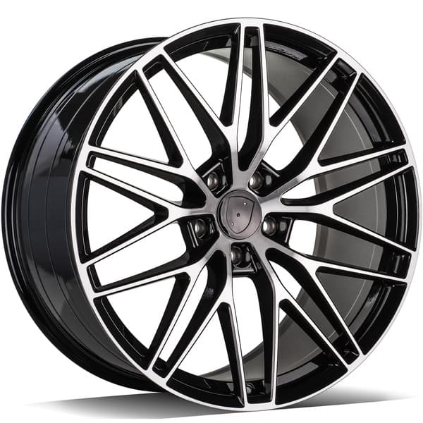 Carbonado Glory Black Front Polished R22 11.5J 5x130 ET61 - nuotrauka 1