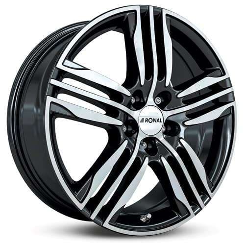 Ronal R57 Schwarz-Frontkopiert R17 7.5J 5x114.3 ET40 - nuotrauka 1