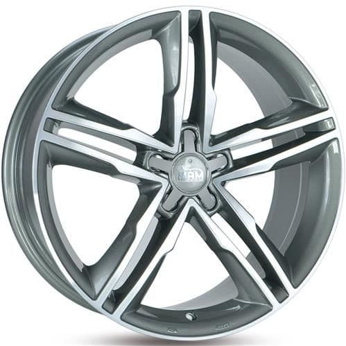 MAM A1 Palladium front polish R19 8J 5x112 ET30 - nuotrauka 1