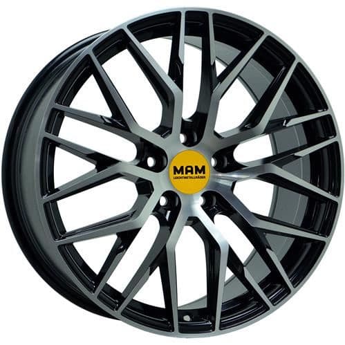 MAM RS4 Black Front Polish R19 8.5J 5x114.3 ET40 - nuotrauka 1