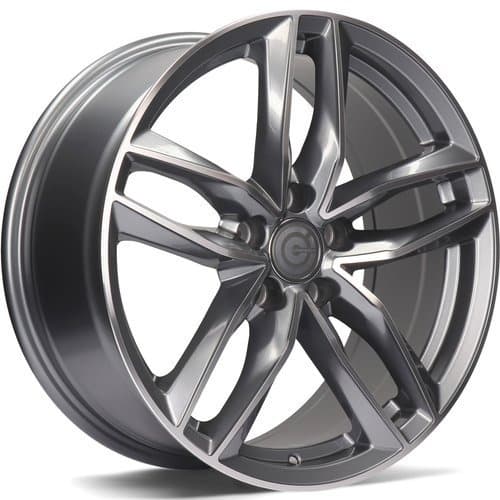 Carbonado Style Anthracite Front Polished R17 7.5J 5x112 ET35 - nuotrauka 1