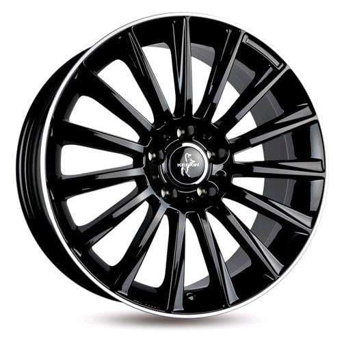 Keskin Tuning KT18 Black lip polish R17 7J 5x112 ET38 - nuotrauka 1