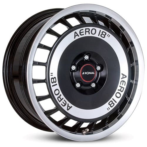 Ronal R50 Schwarz-Frontkopiert R18 8J 5x112 ET35 - nuotrauka 1