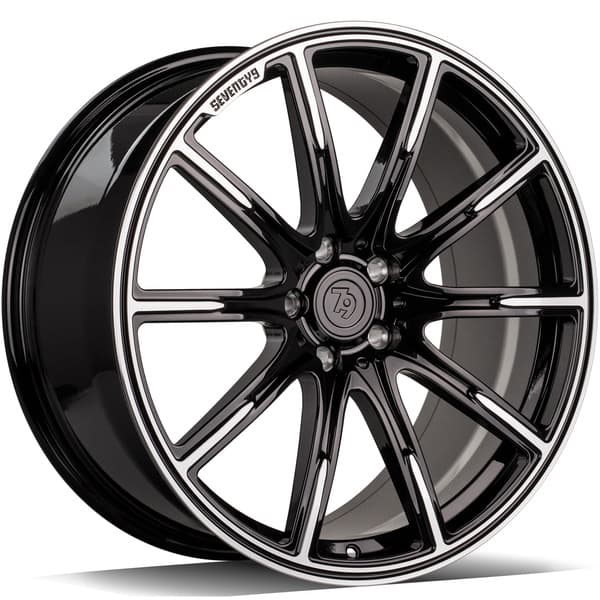 seventy9 MF.11 Black Front Polished R20 8.5J 5x112 ET30 - nuotrauka 1