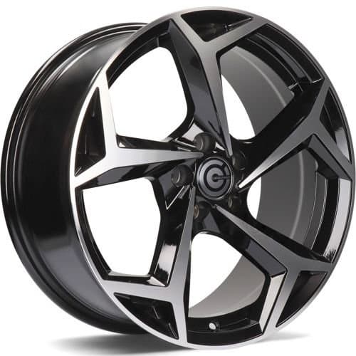 Carbonado Tropico Black Front Polished R17 7.5J 5x100 ET40 - nuotrauka 1