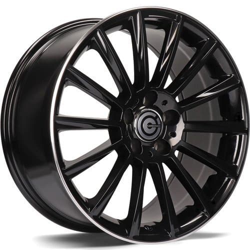 Carbonado Performance Black Glossy Lip Polished R19 8.5J 5x112 ET35 - nuotrauka 1