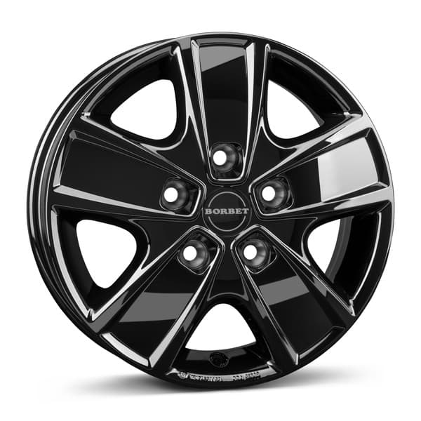 Borbet CWG Black Glossy R16 6J 5x118 ET68 - nuotrauka 1