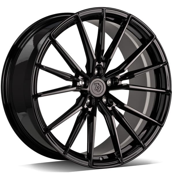 seventy9 MF.9 Black Glossy R21 9.5J 5x112 ET30 - nuotrauka 1