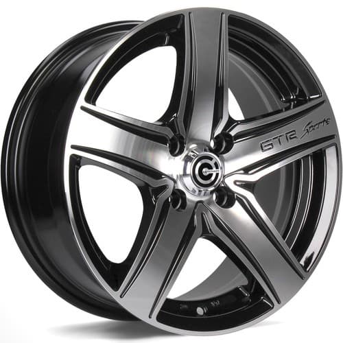 Carbonado GTR Sports 1 Black Front Polished R13 5.5J 4x100/98 ET30 - nuotrauka 1
