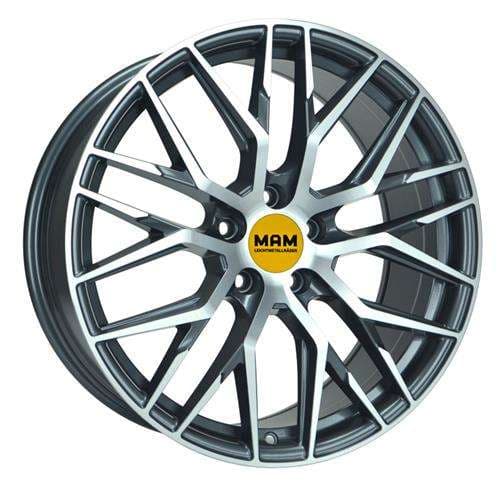 MAM RS4 Palladium front polish R17 7.5J 5x108 ET45 - nuotrauka 1