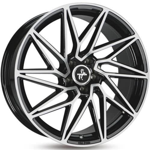 Keskin Tuning KT20 Black Front Polish R19 8.5J 5x112 ET45 - nuotrauka 1