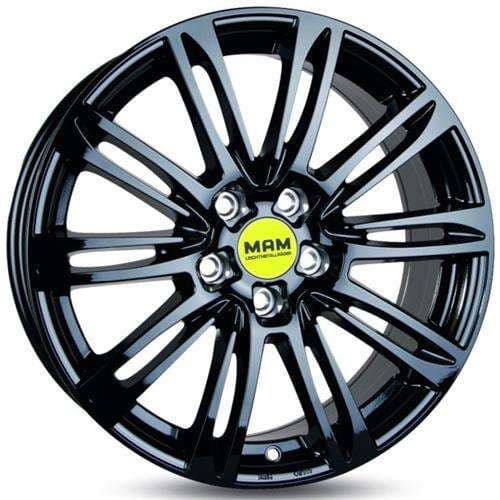 MAM A4 Black painted R17 7.5J 5x100 ET37 - nuotrauka 1