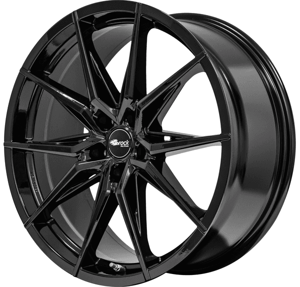 Brock B42 Schwarz Lackiert R18 8J 5x112 ET30 - nuotrauka 1