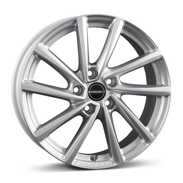 Borbet V Crystal silver R17 7J 5x112 ET49 - nuotrauka 1