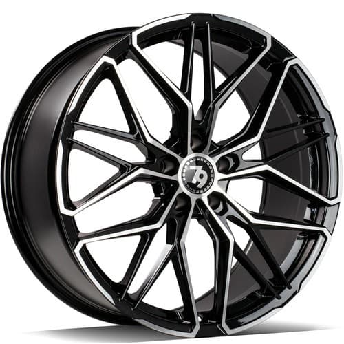 seventy9 SCF-J Black Front Polished R20 9J 5x112 ET30 - nuotrauka 1