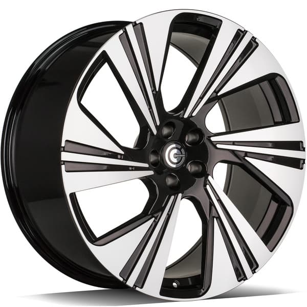 Carbonado Imperial Black Front Polished R22 10J 5x112 ET20 - nuotrauka 1