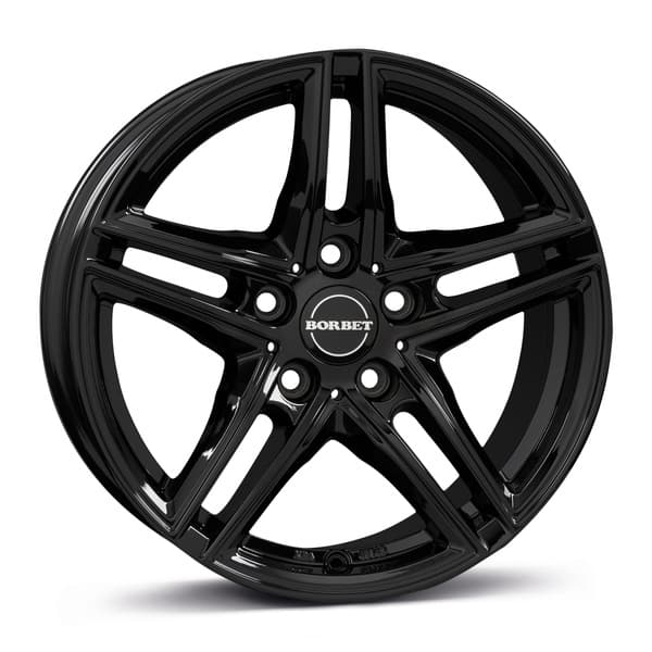 Borbet XR Black Glossy R16 7.5J 5x112 ET40 - nuotrauka 1