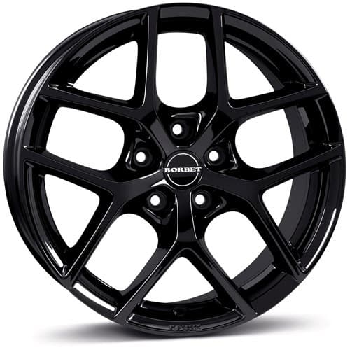 Borbet Y Black Glossy R20 8.5J 5x114.3 ET50 - nuotrauka 1