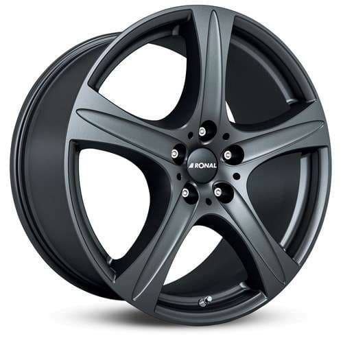 Ronal R55 Mattschwarz R18 8.5J 5x108 ET45 - nuotrauka 1
