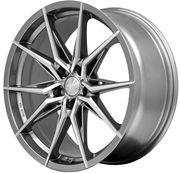 Brock B42 Ferric Grey Polished R18 8J 5x100 ET35 - nuotrauka 1