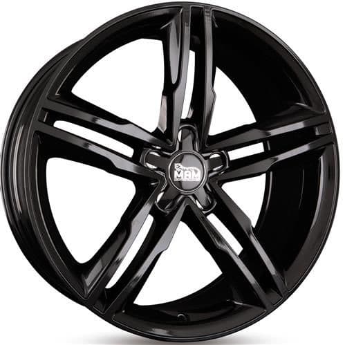 MAM A1 Black painted R18 8J 5x112 ET30 - nuotrauka 1