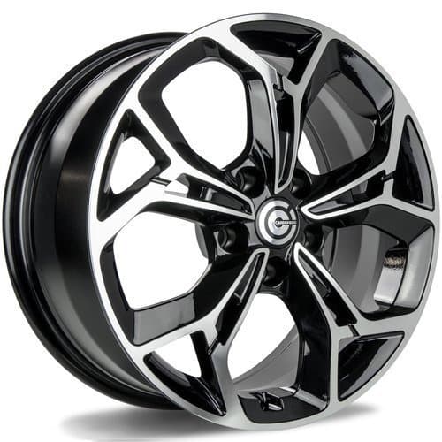 Carbonado Direction Black Front Polished R17 7J 5x114.3 ET40 - nuotrauka 1