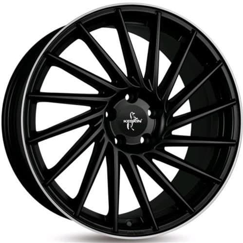 Keskin Tuning KT17 Matt Black Lip Polish R18 8J 5x112 ET45 - nuotrauka 1