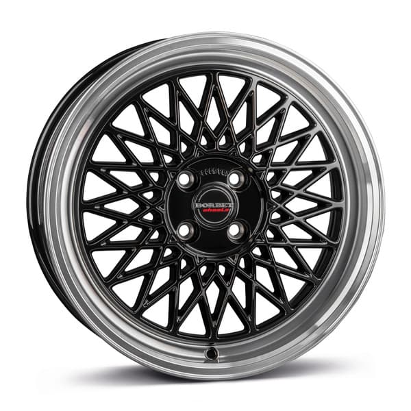 Borbet B Black Rim Polished R17 7J 4x100 ET25 - nuotrauka 1