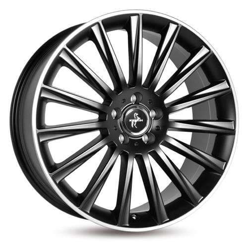 Keskin Tuning KT18 Matt Black Lip Polish R17 7J 5x112 ET48 - nuotrauka 1