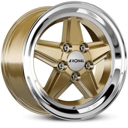 Ronal R9 Racing Gold-Hornkopiert R16 7J 5x112 ET23 - nuotrauka 1