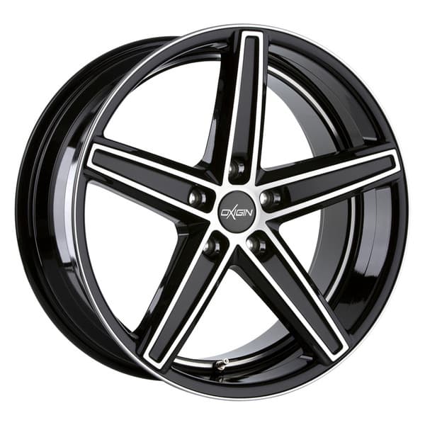 Oxigin 18 Concave Black Full Polish R20 9J 5x114.3 ET38 - nuotrauka 1