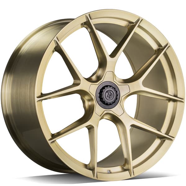 seventy9 MF.8 Gold Brushed R21 9J 5x112 ET26 - nuotrauka 1