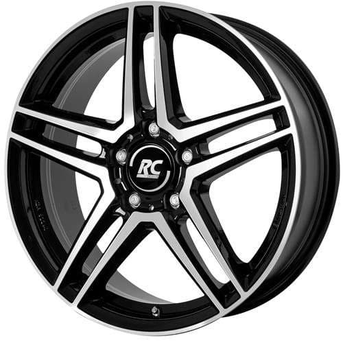 RC-Design RCD17 Schwarz Glanz Voll-Poliert R19 8.5J 5x112 ET54 - nuotrauka 1